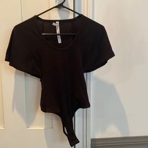 Free people black bodysuit